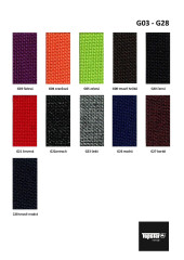 vzorník látek řady G